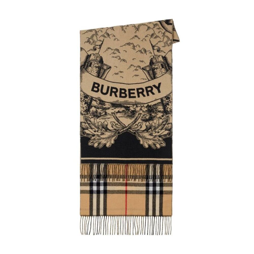 Burberry Men Ekd Cashmere Scarf